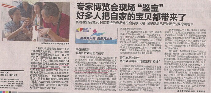 专家博览会现场鉴宝